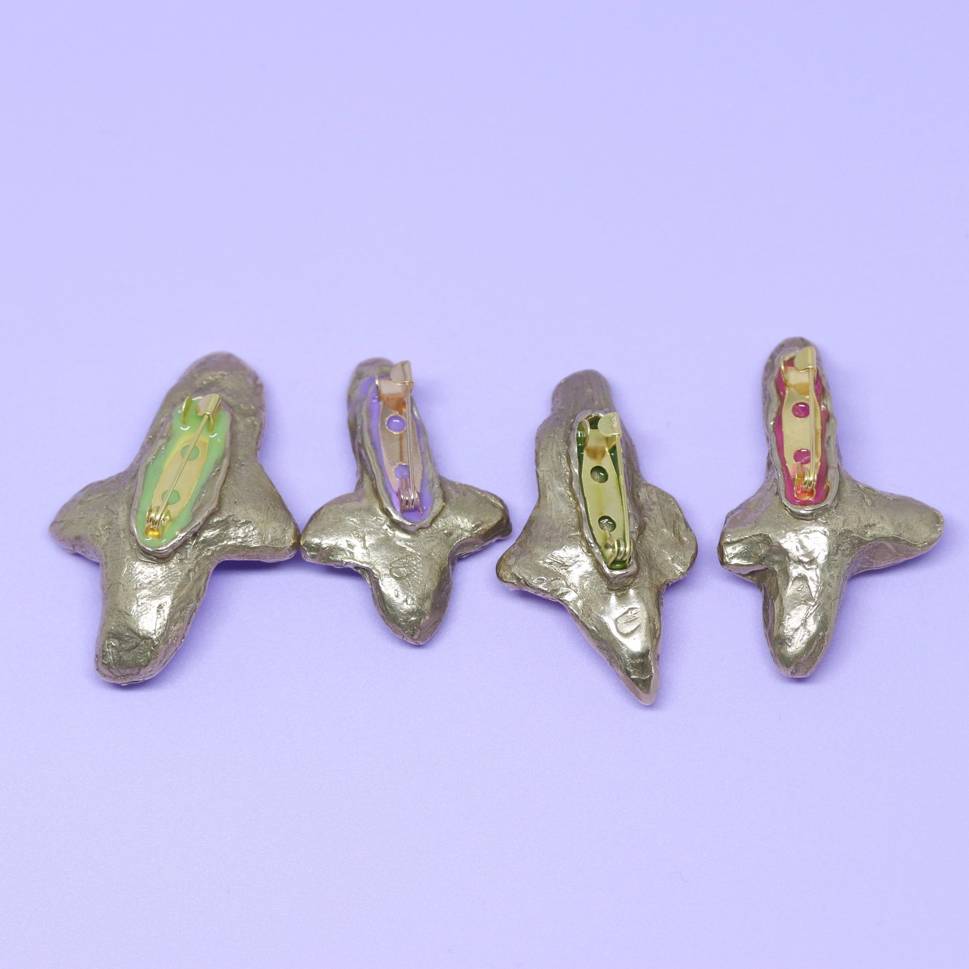 Backs of the brooches