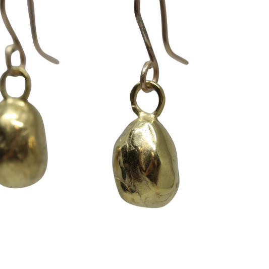 Gold Nugget Earrings