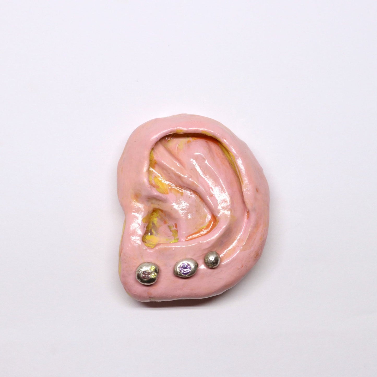 Three studs_Ear Wall Art Sculpture _