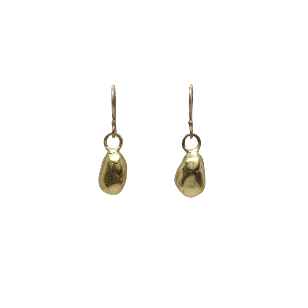 Gold Nugget Earrings