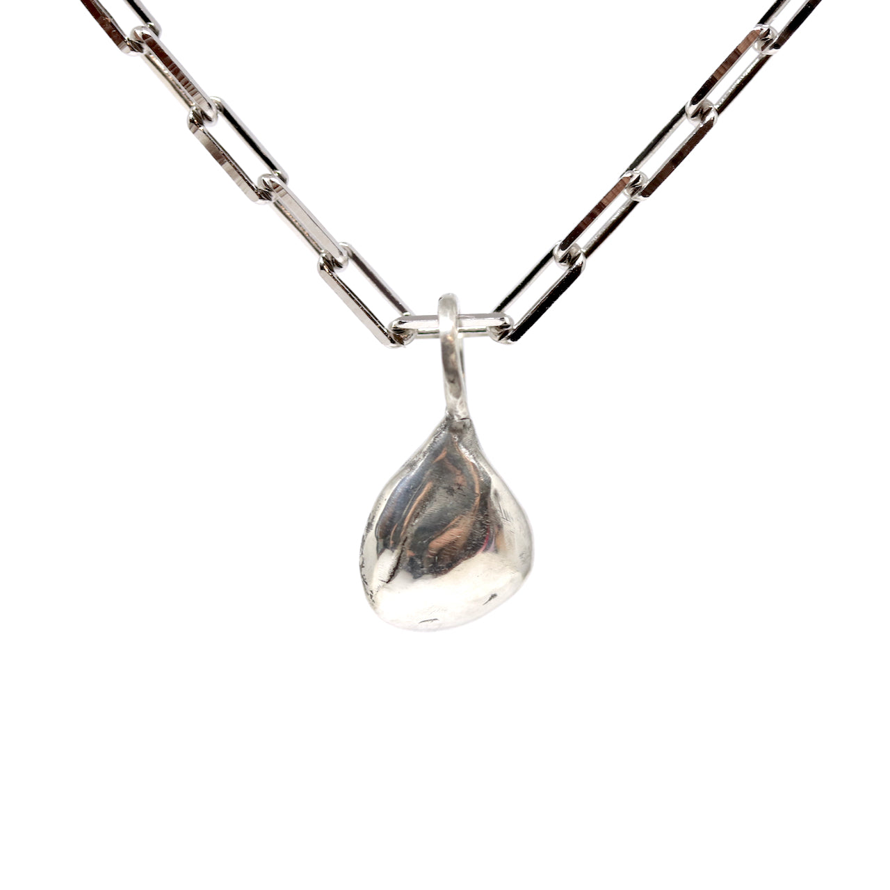 Silver Nugget Necklace. Fruit Bowl Studio Wānaka