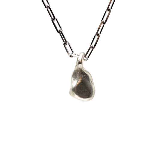 Silver Nugget Necklace. Fruit Bowl Studio Wānaka
