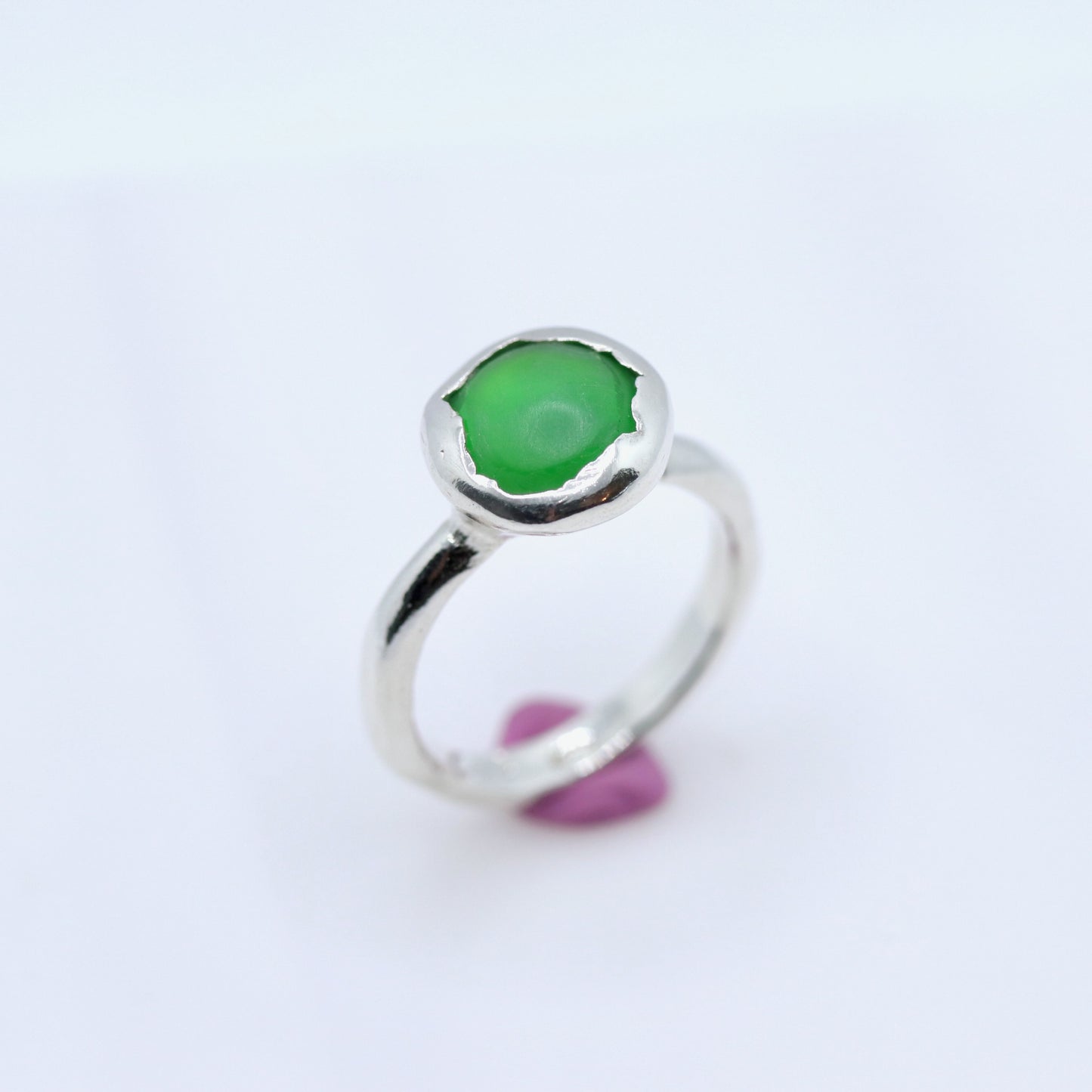 Ring - Button - Emerald