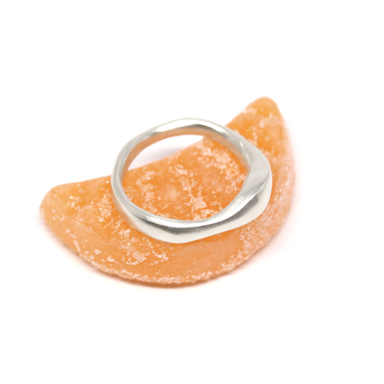 A curvy sterling silver ring. This ring was hand made in Wānaka, New Zealand by designer and jeweller Briar Hardy-Hesson.