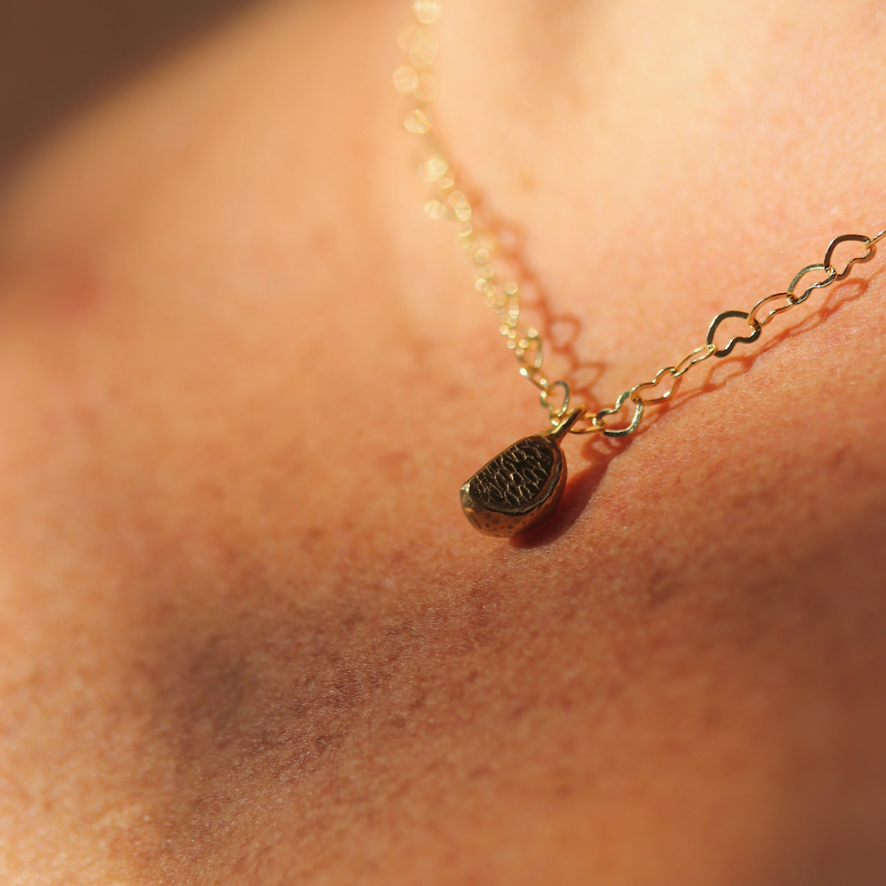 Things We Love Gold Heart Chain and Segment Charm