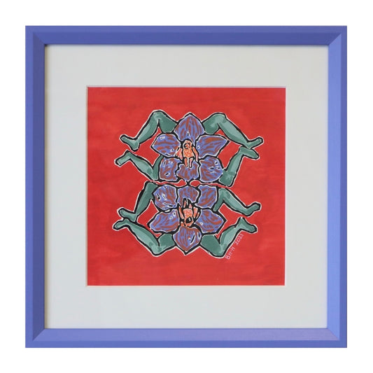 Made in Wanaka. Hand printed lino cut print by New Zealand artist and jeweller Briar Hardy-Hesson.