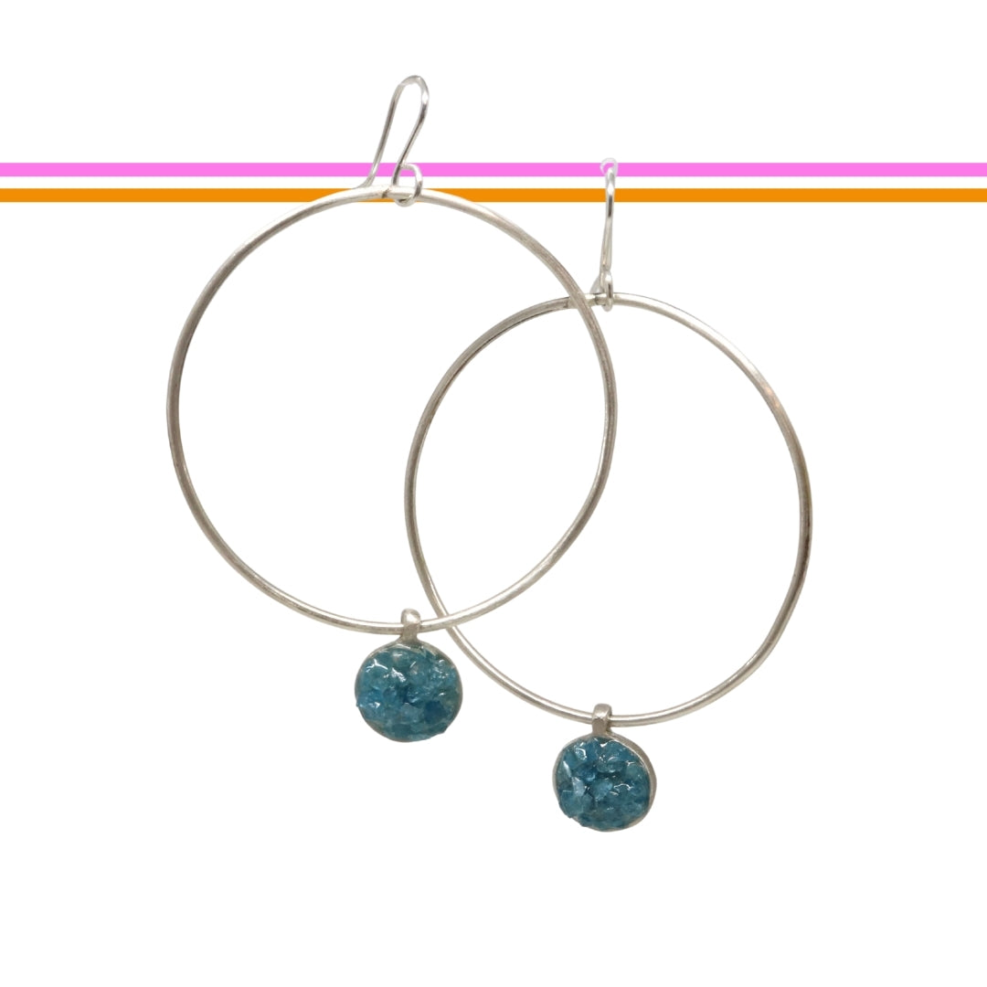 Made in Wānaka, one of a kind, colourful jewellery designed and crafted by Wānaka artist and jeweller Briar Hardy-Hesson.