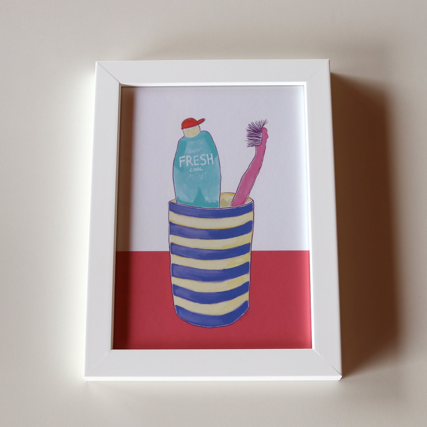 Super Cool Fresh Mint - Bathroom Art