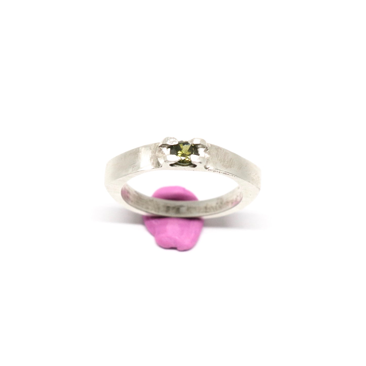 Silver and cubic zirconia rings. Made in Wanaka. Unique, colourful jewellery designed and crafted by New Zealand artist and jeweller Briar Hardy-Hesson.
