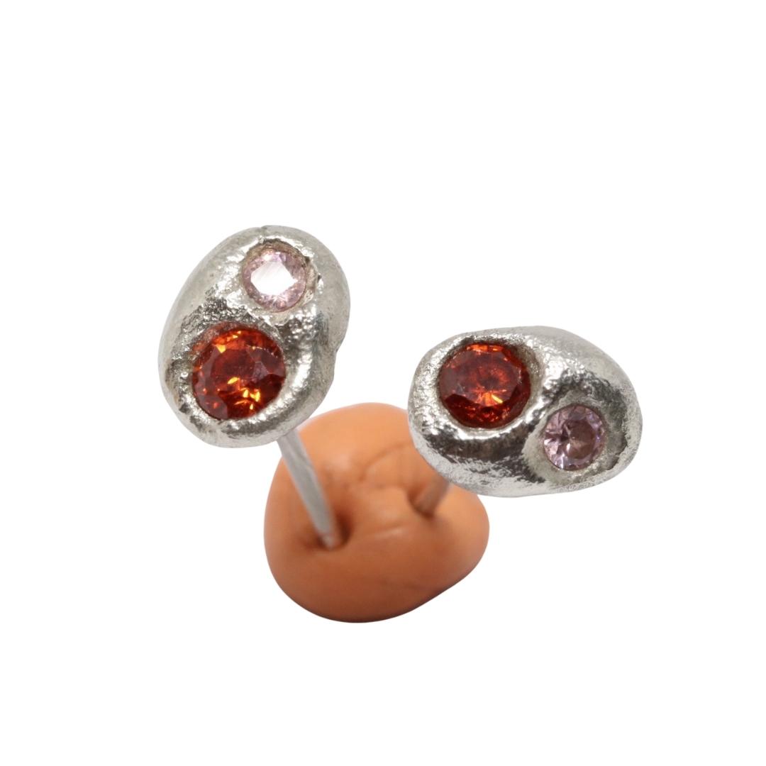 Fruit Bowl Studio. Melt Studs. Earrings made in Wanaka.