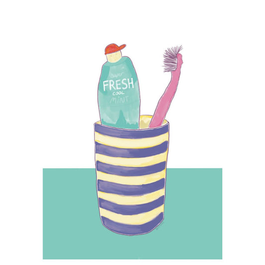 Super Cool Fresh Mint - Bathroom Art