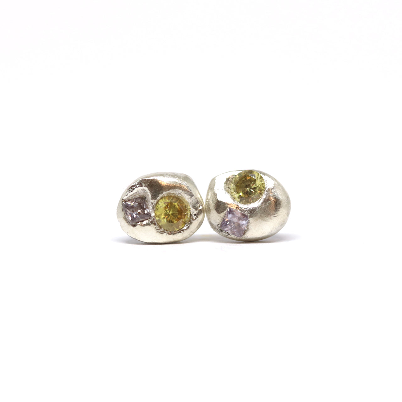 Fruit Bowl Studio. Melt Studs. Earrings made in New Zealand