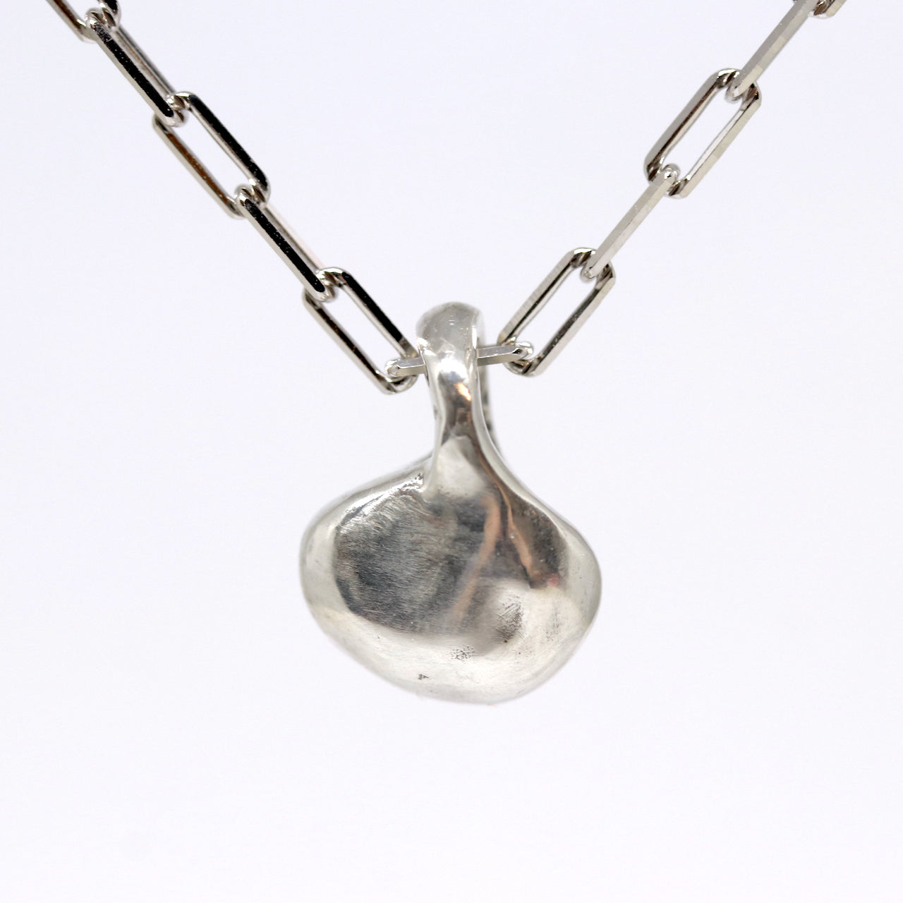 Silver Nugget Necklace. Fruit Bowl Studio Wānaka 