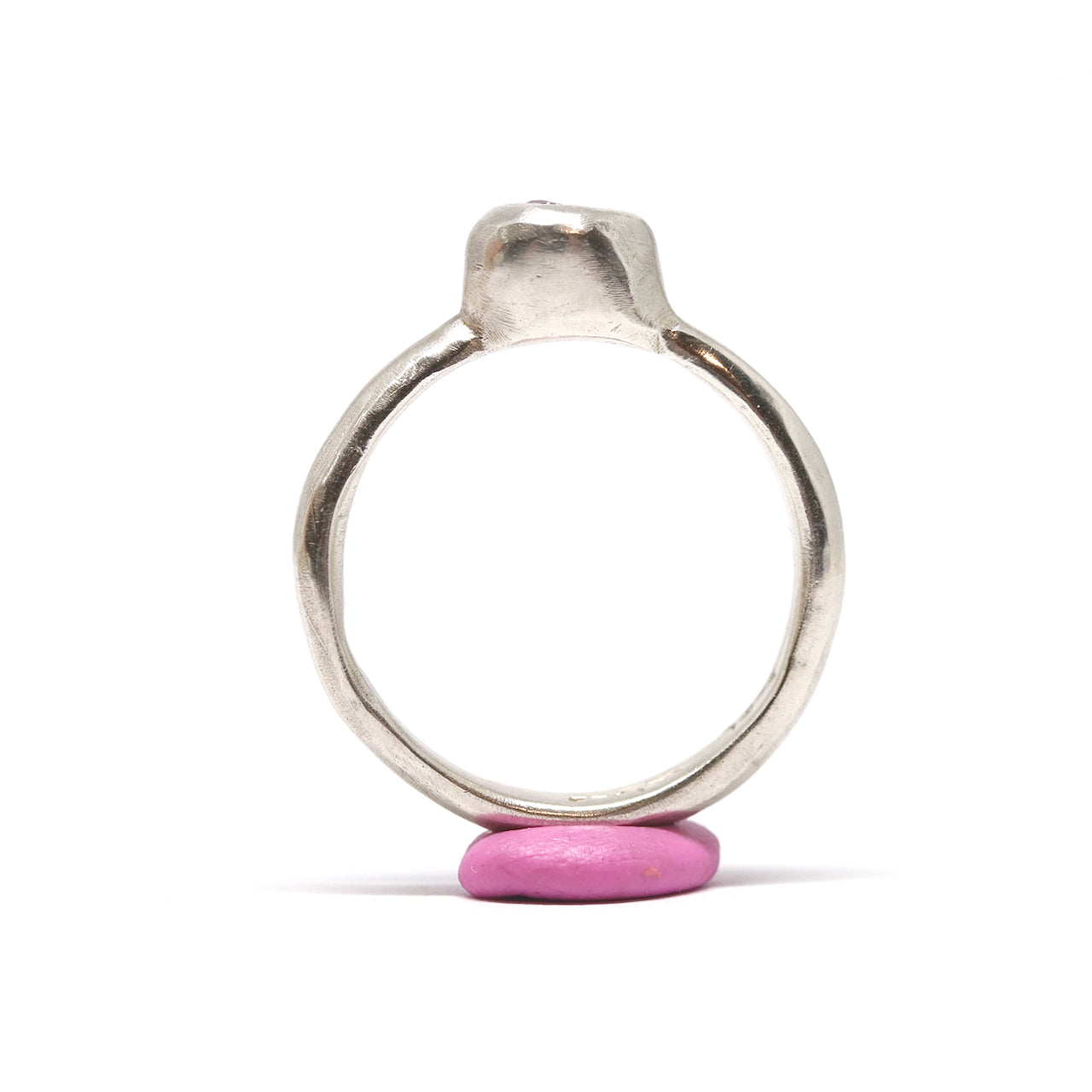 Ring - Round Top Wonky - Pink SALE