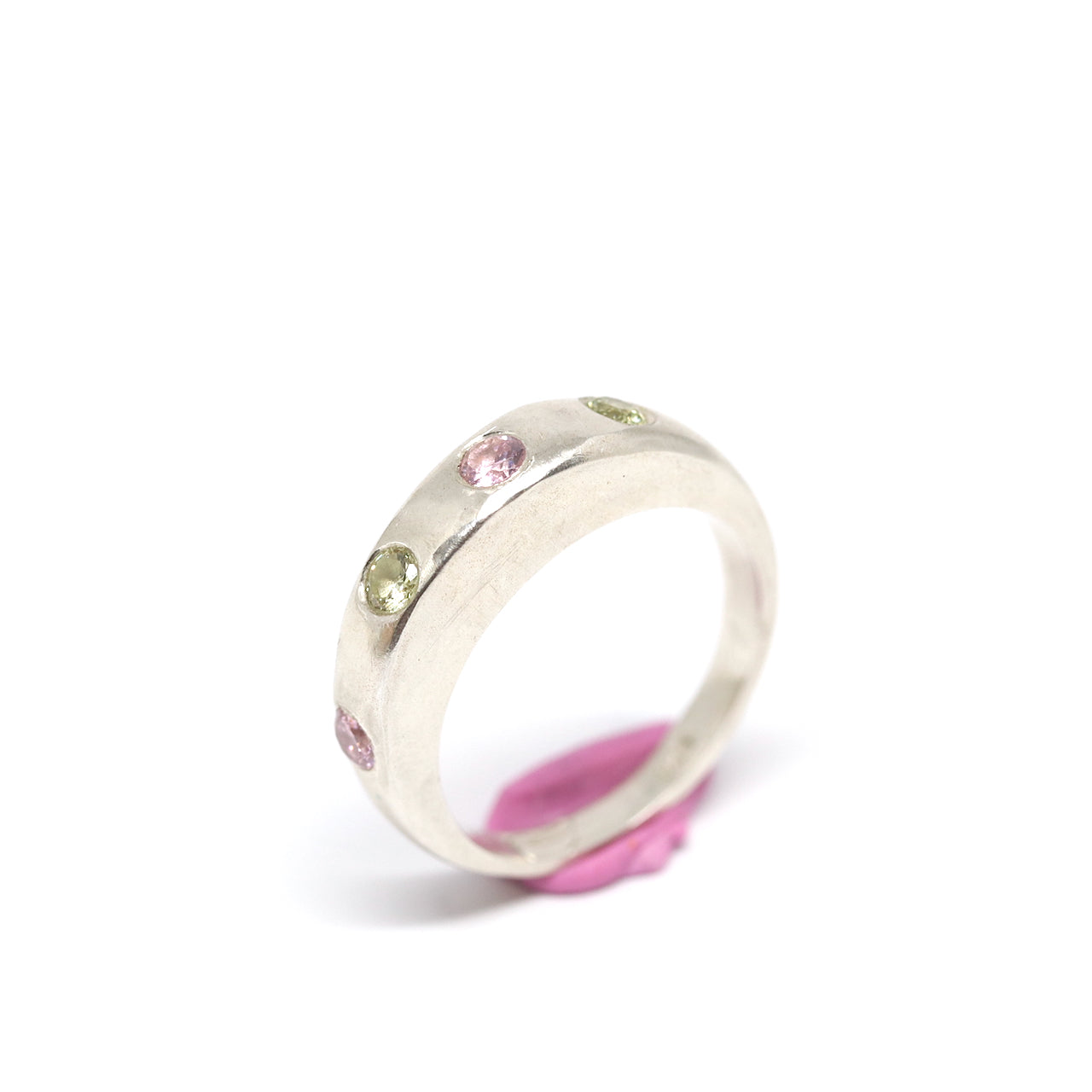 Ring - 4 Gem Royal - Pink & Green