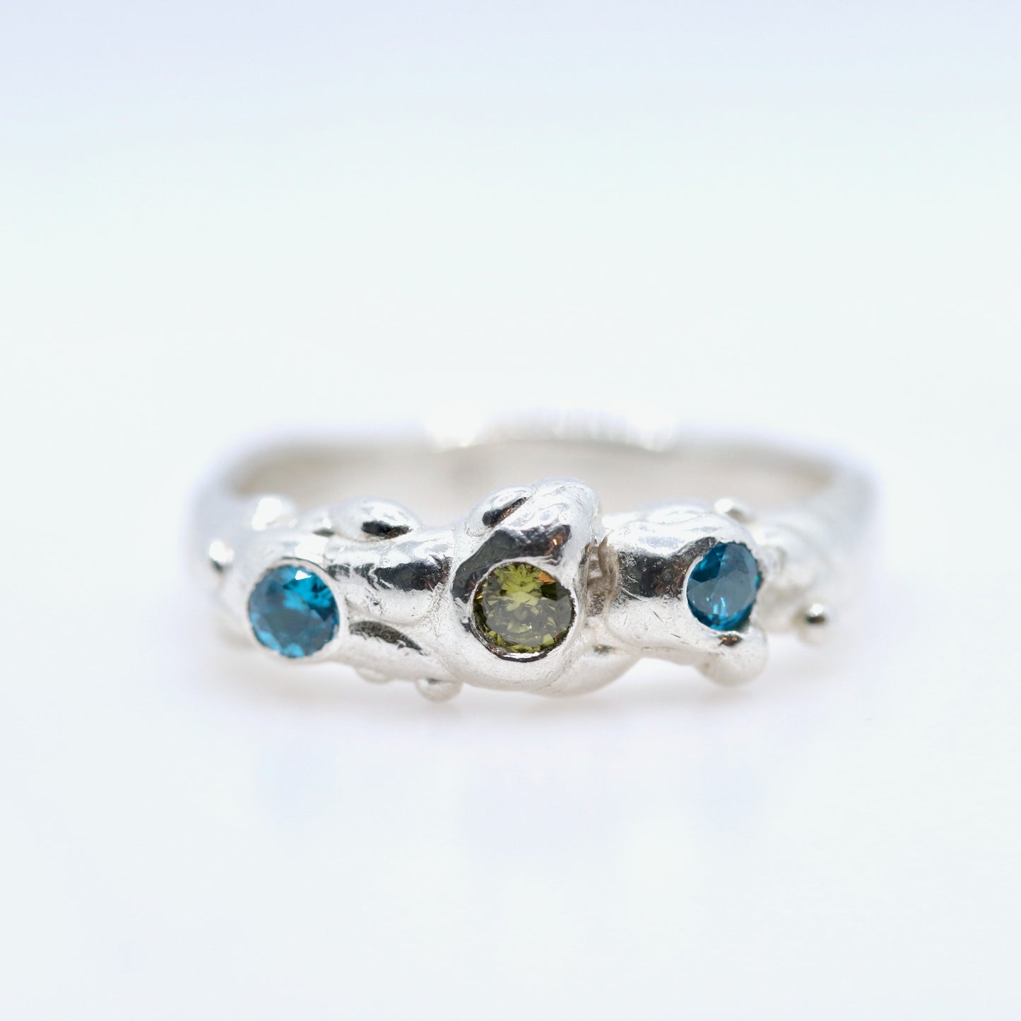 Ring -  Creature Feature - Blue & Olive