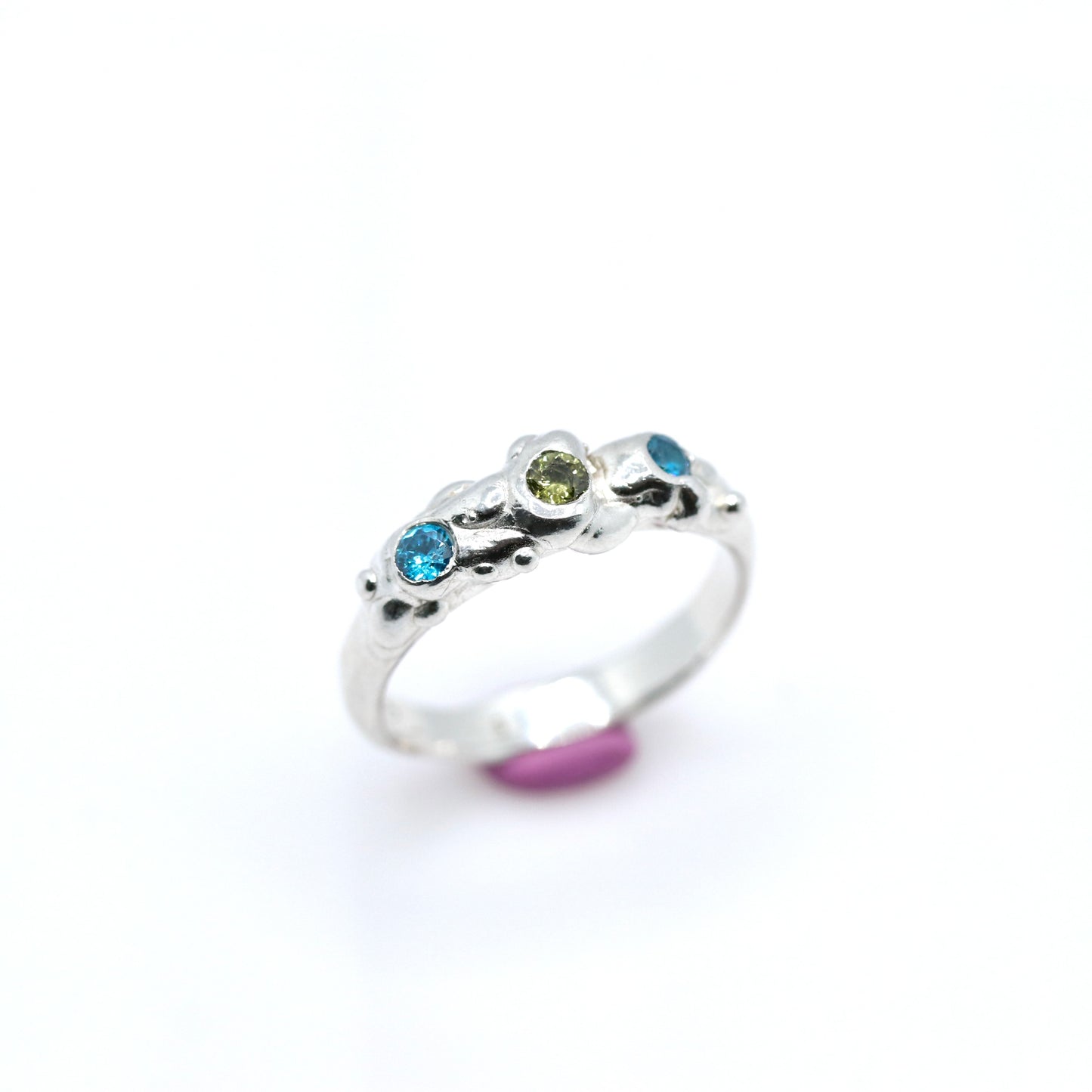 Ring -  Creature Feature - Blue & Olive