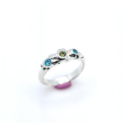 Ring -  Creature Feature - Blue & Olive