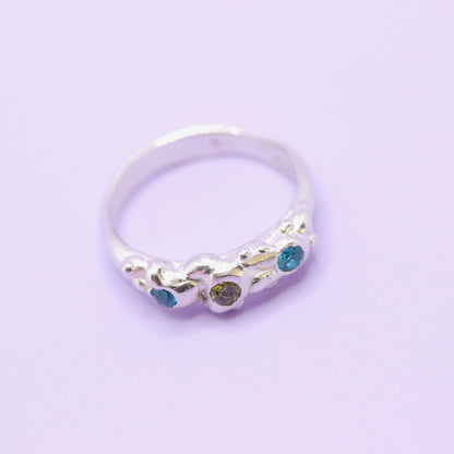 Ring -  Creature Feature - Blue & Olive