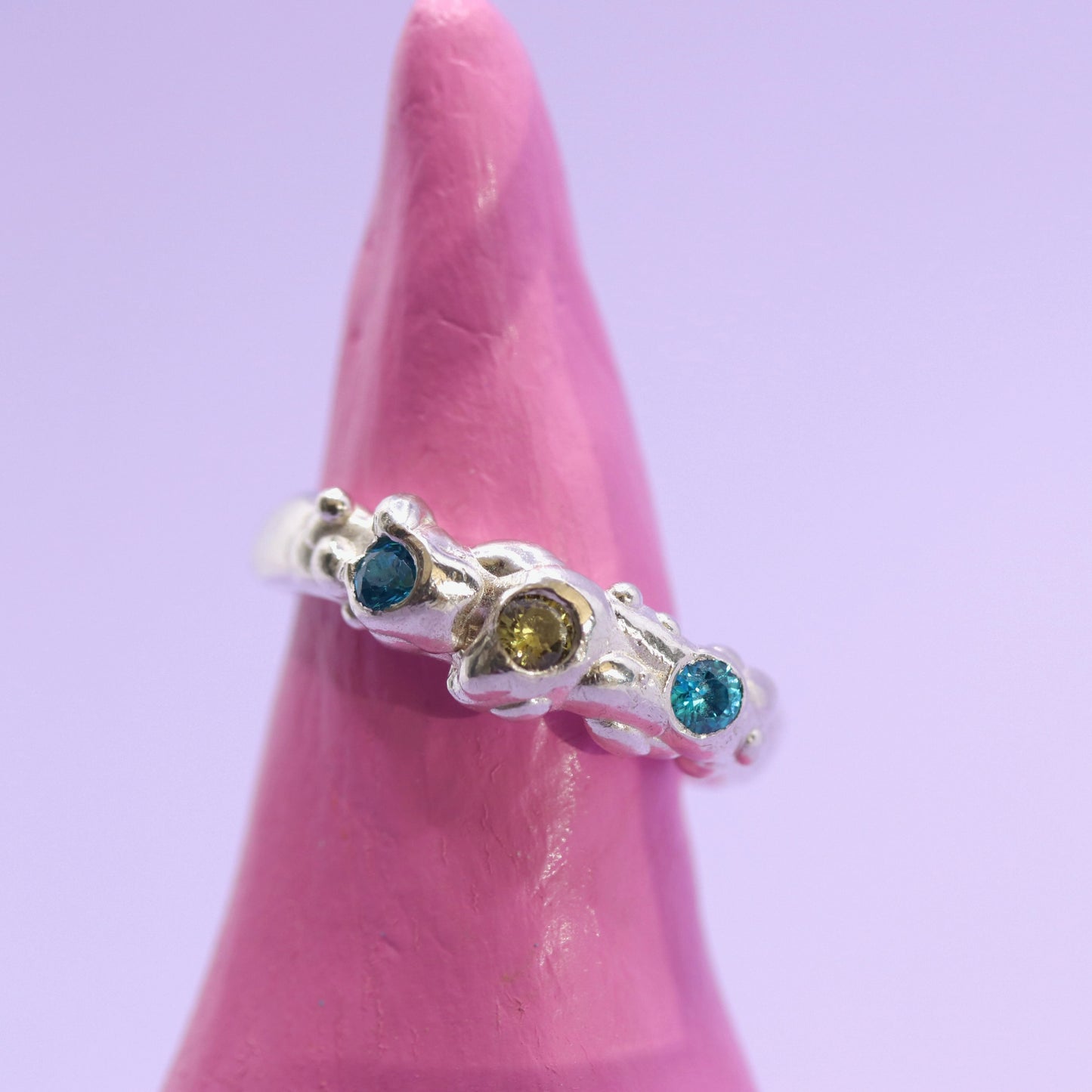 Ring -  Creature Feature - Blue & Olive