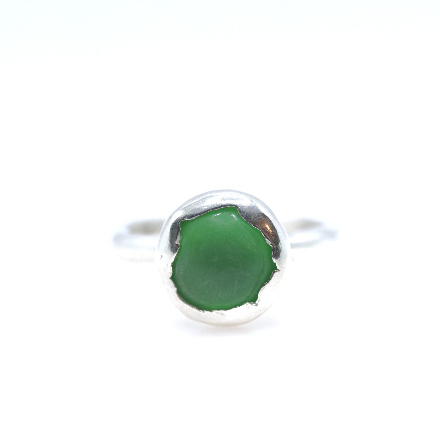 Ring -  Button - Emerald