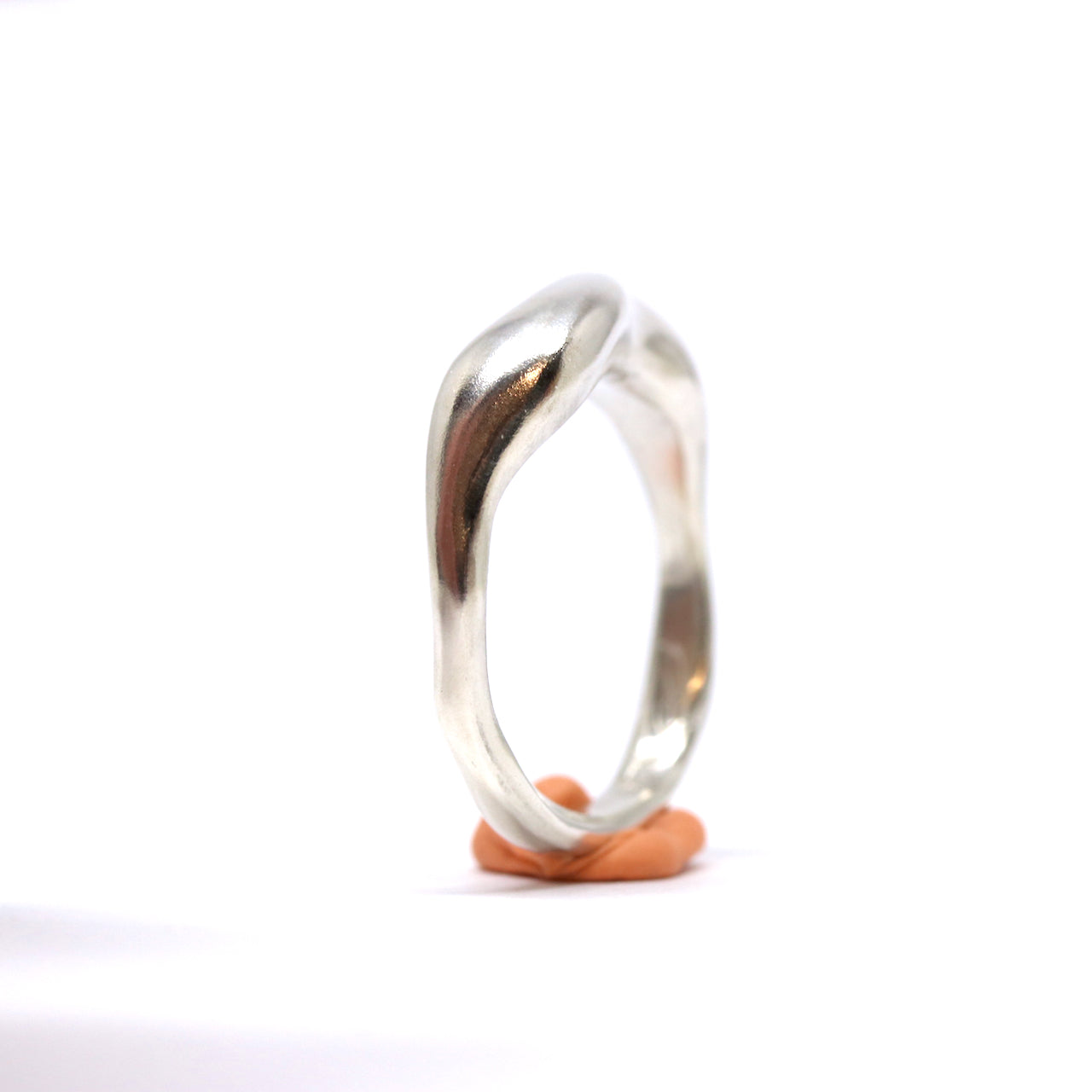 A wavy, mountain sterling silver ring. This ring was hand made in Wānaka, New Zealand by designer and jeweller Briar Hardy-Hesson.