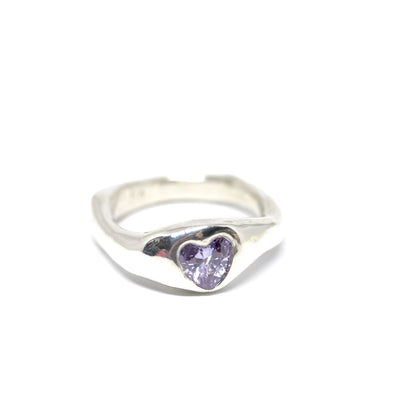 Ring - Lavender Heart