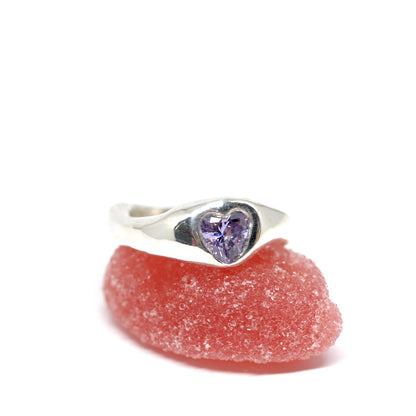 Ring - Lavender Heart