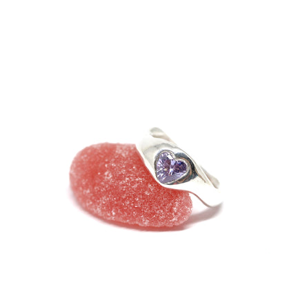 Ring - Lavender Heart