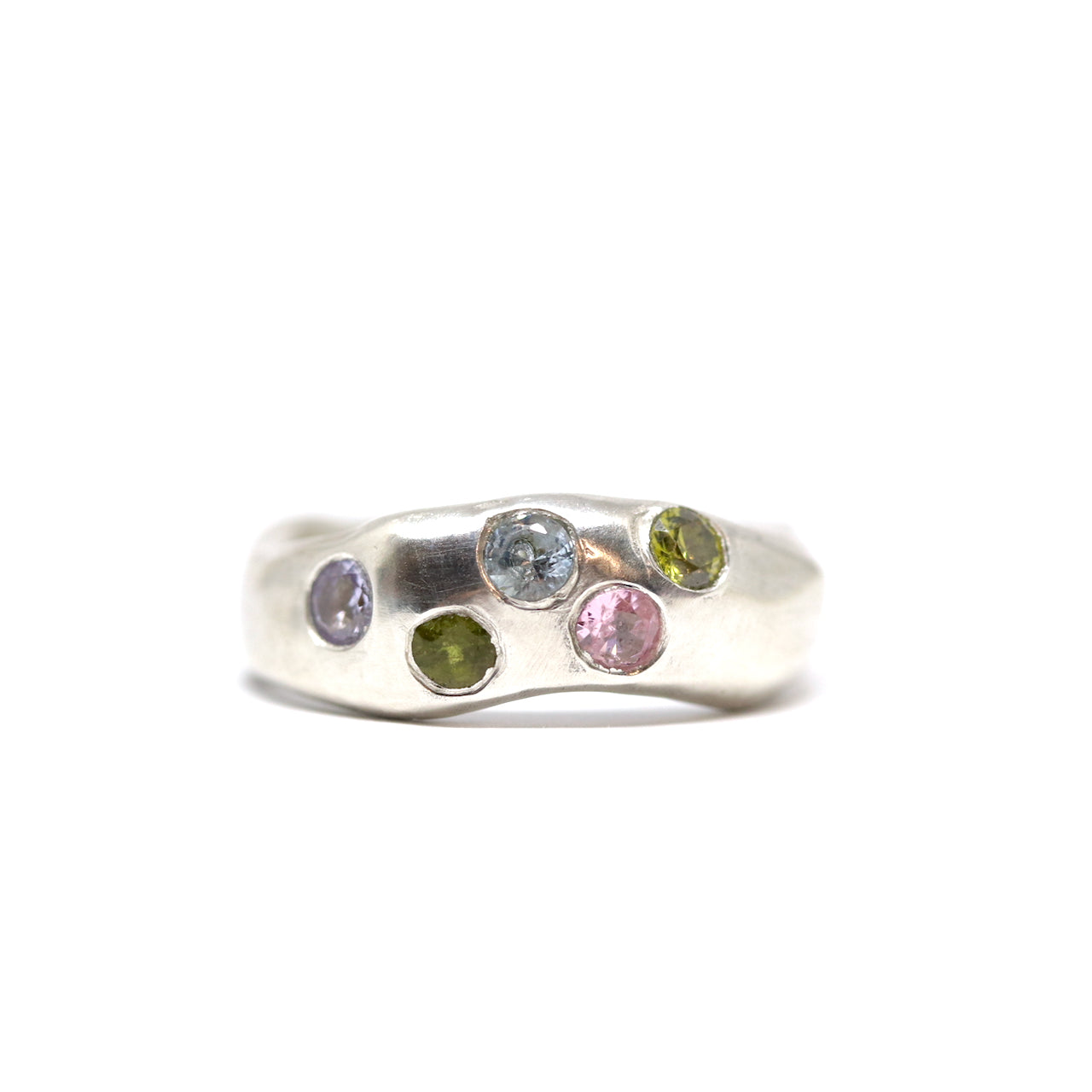 Ring - Olive & Pink Scatter