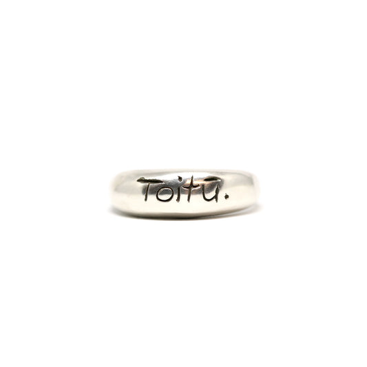 Toitū Te Tiriti Sterling Silver Ring