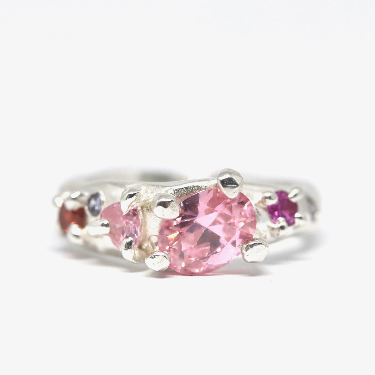 Ring - Cluster Claw Pink