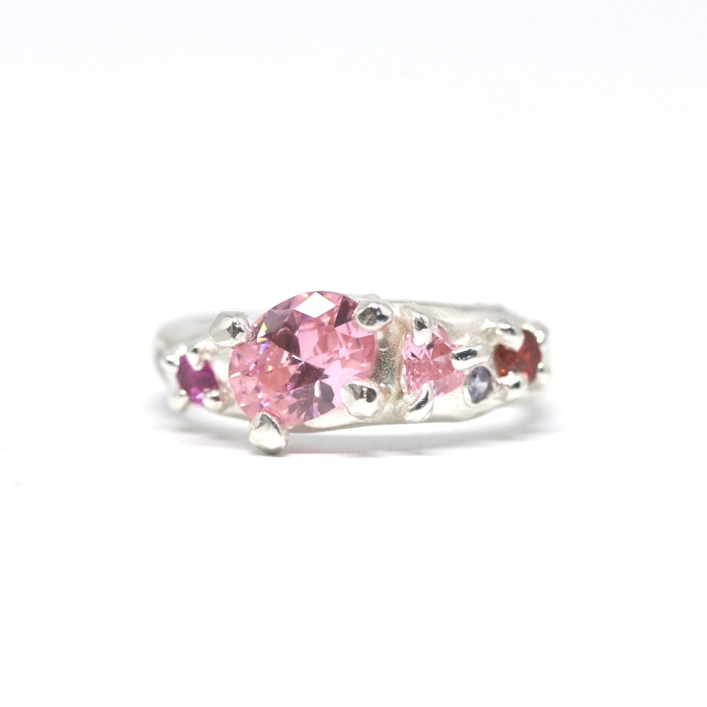 Ring - Cluster Claw Pink