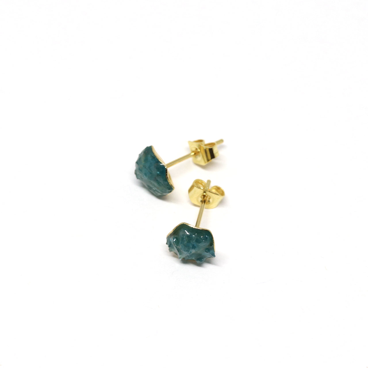 Gemstone, stud earrings. Made in Wanaka. Unique, colourful jewellery designed and crafted by New Zealand artist and jeweller Briar Hardy-Hesson.