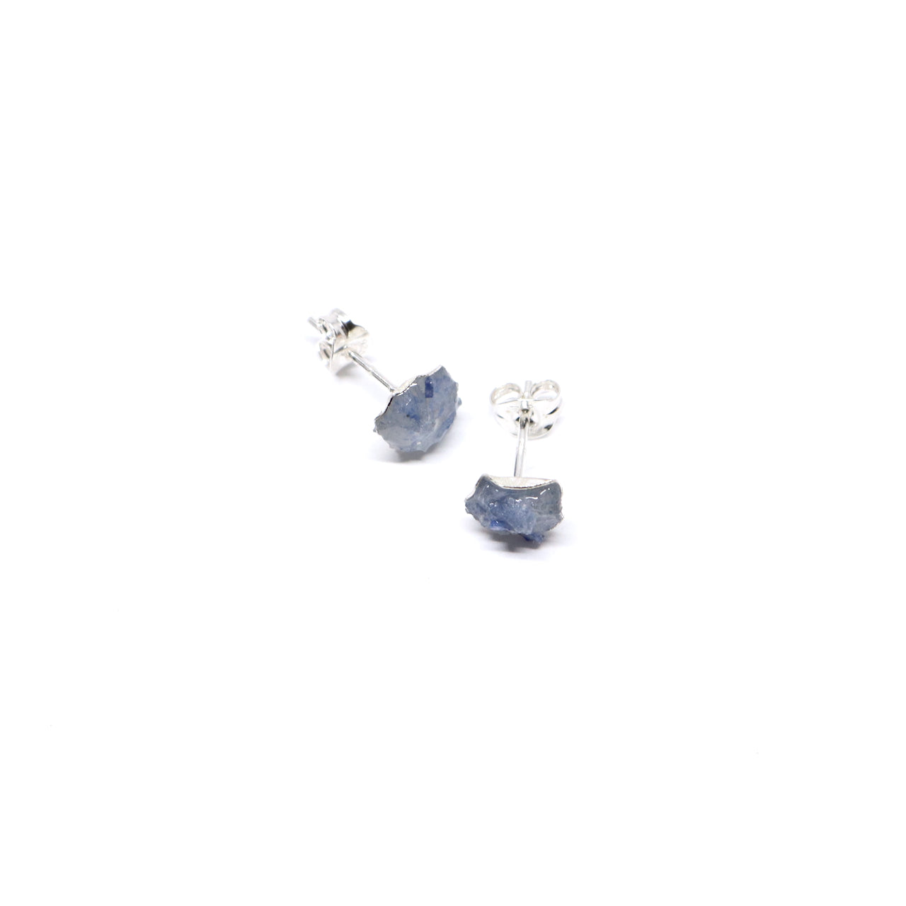 Gemstone and silver stud earrings. Made in Wanaka. Unique, colourful jewellery designed and crafted by New Zealand artist and jeweller Briar Hardy-Hesson.