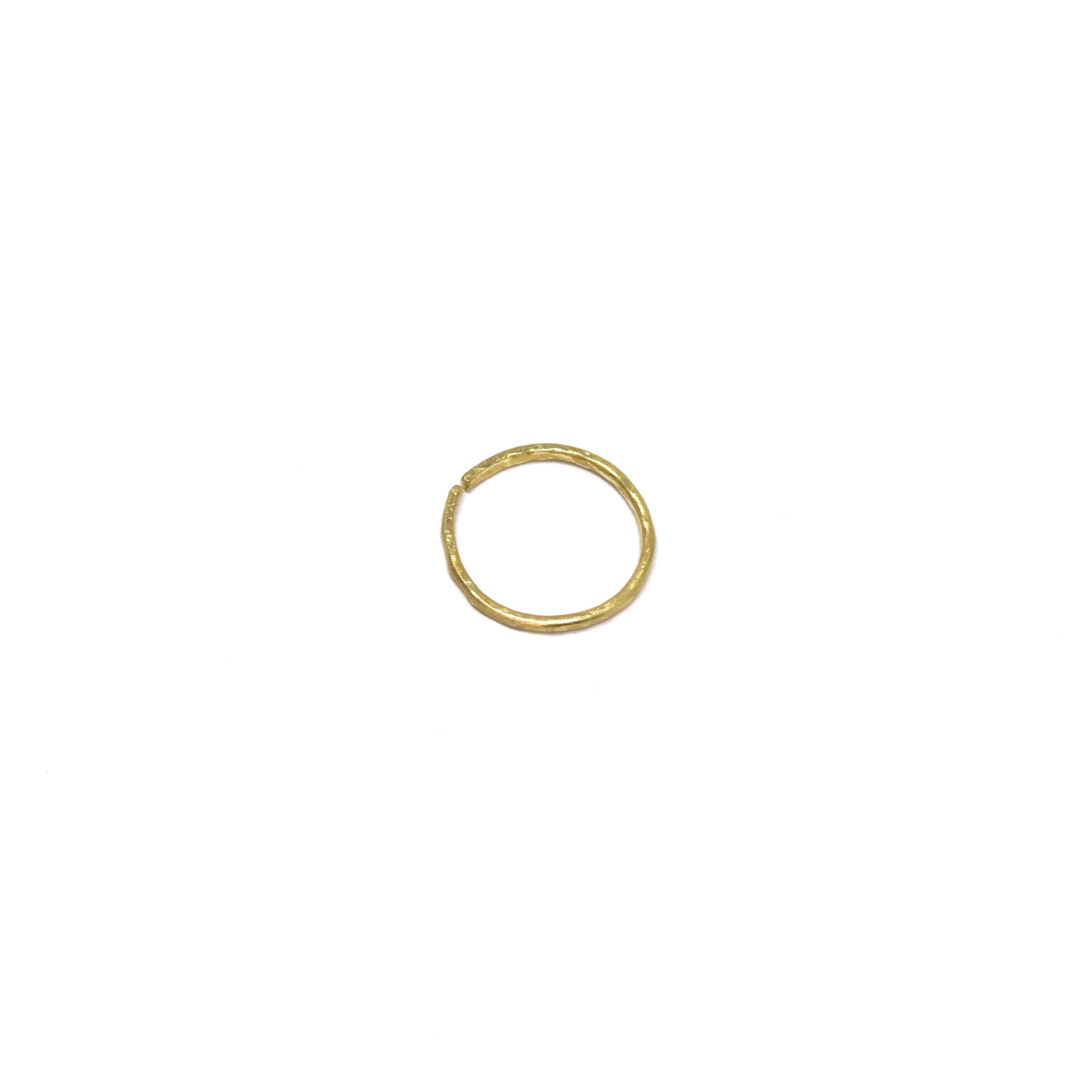 Hand forged gold nose ring. Made in Wanaka, New Zealand.